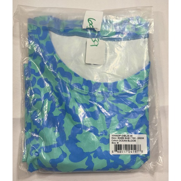 Stone Fox Swim NWT Bambi Baby Tee Ocean Blue Swim Dress Surf Size M MSRP$110 - Picture 4 of 4